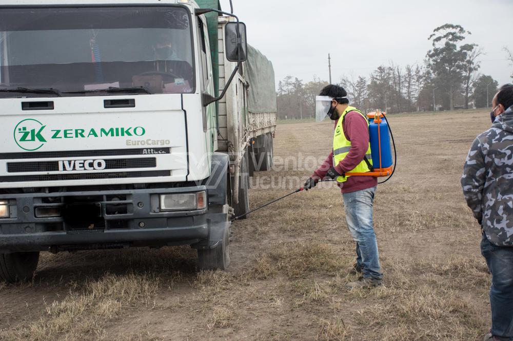 camioneros camion camionero paro concepción coronavirus puerto sanitario