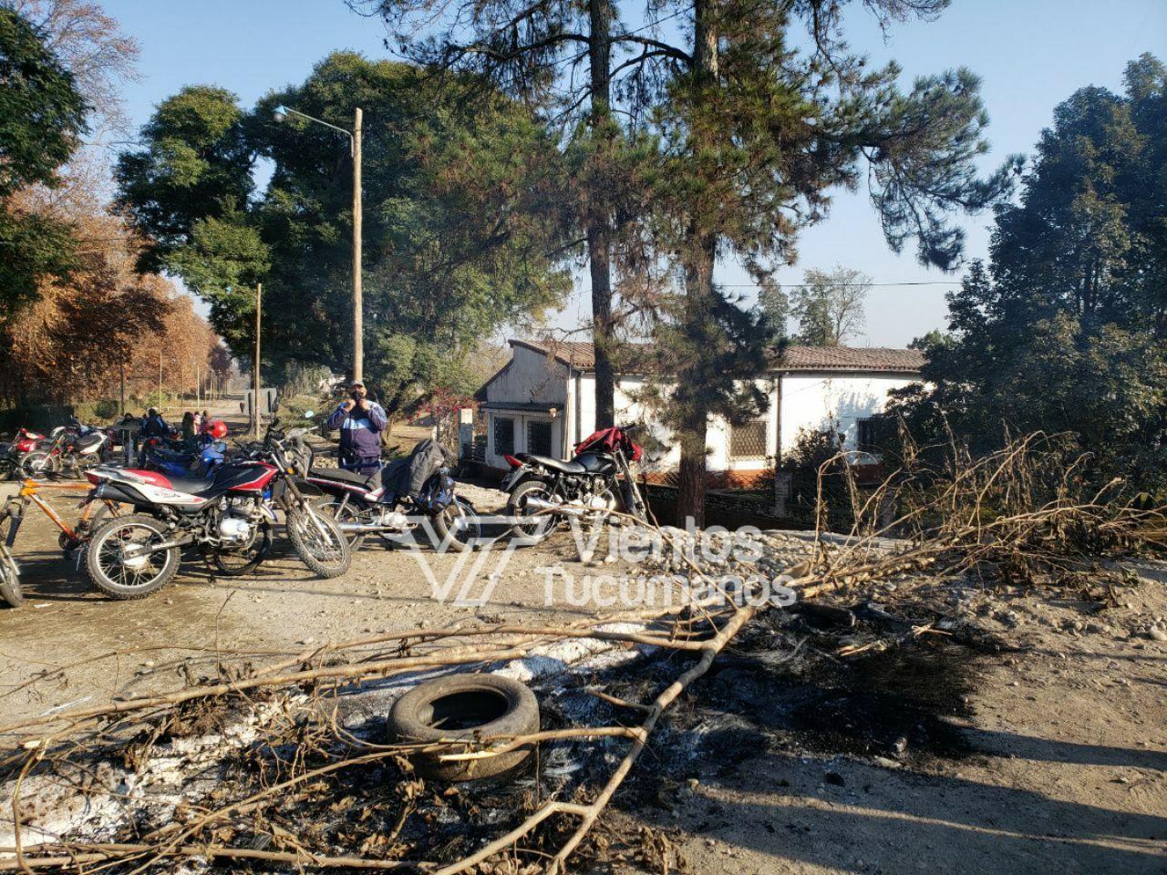 marcha manifestacion rio chirimayo policia corte ruta 65