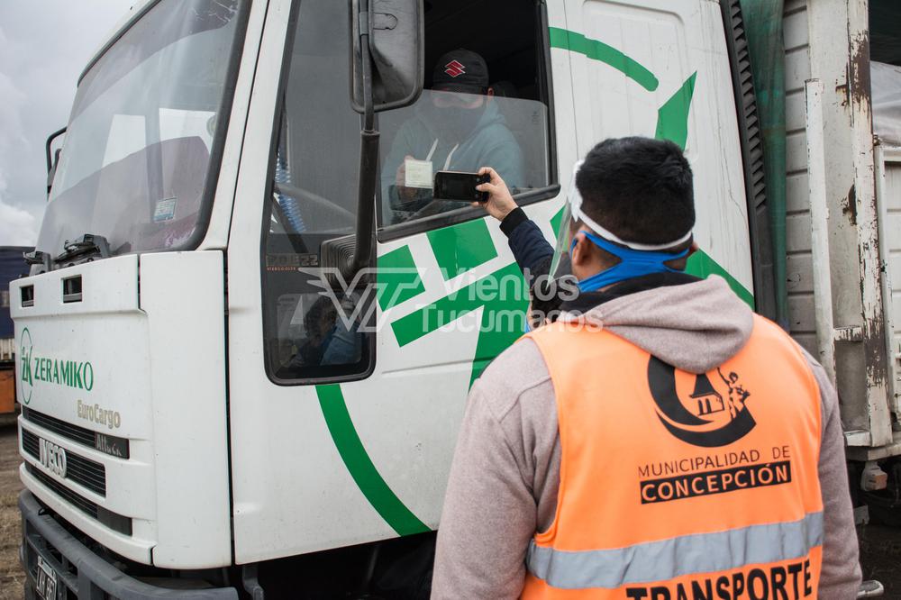 camioneros camion camionero paro concepción coronavirus puerto sanitario 