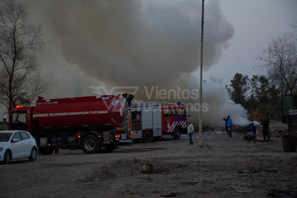 bomberos voluntarios incendio obrador municipal concepción