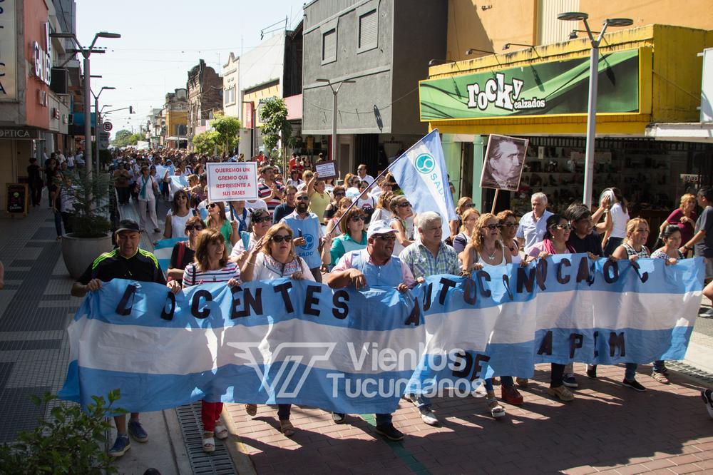 marcha docente manifestación
