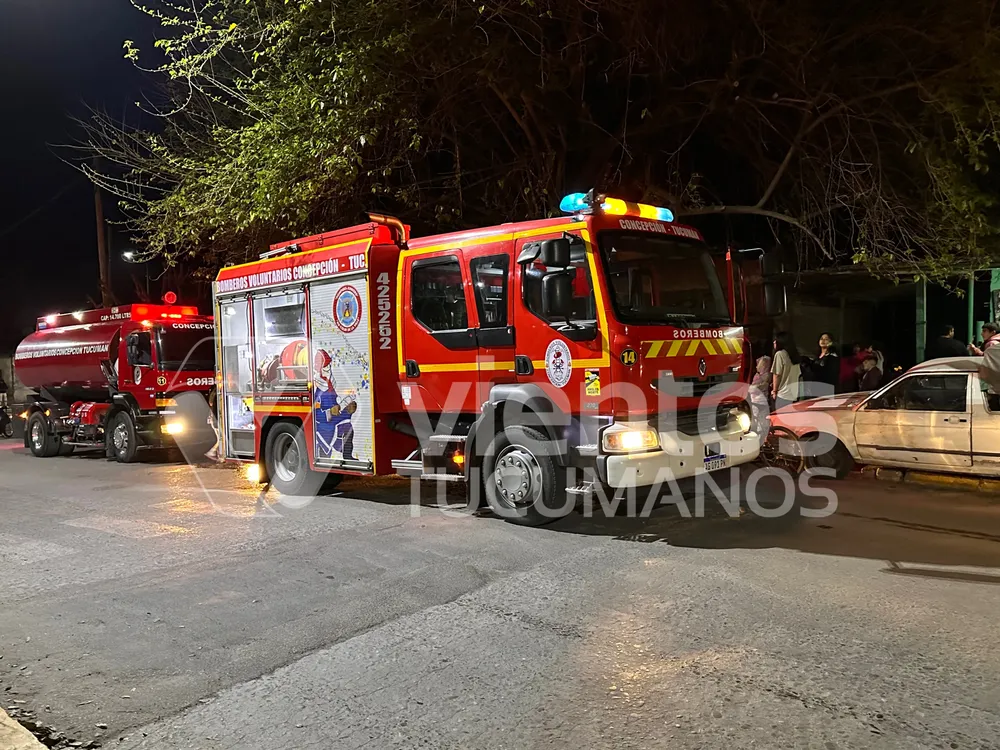 Bomberos Voluntarios incendio