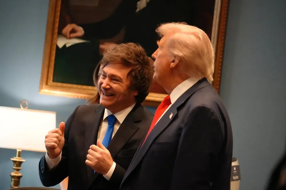 Presidente Javier Milei y Donald Trump