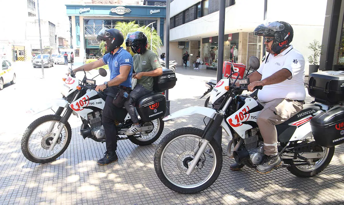 motocicleta emergencias 107