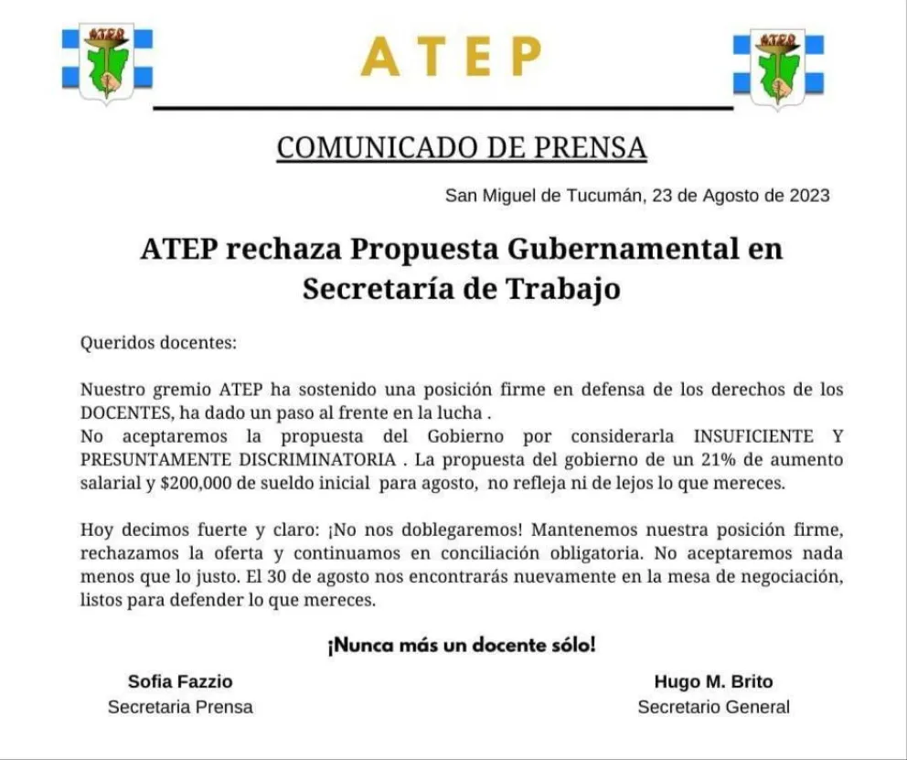 comunicado