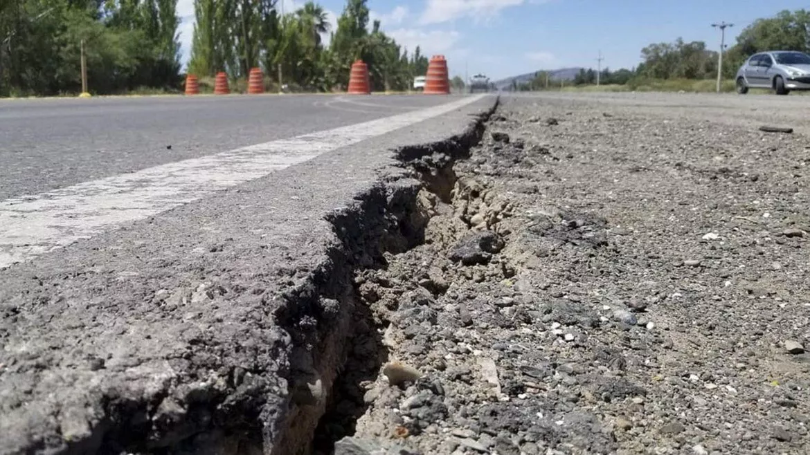 Temblor sismo ruta