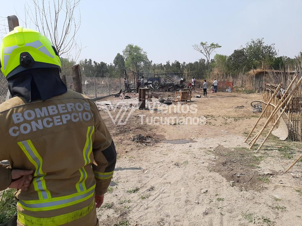 Bomberos voluntarios concepción incendio