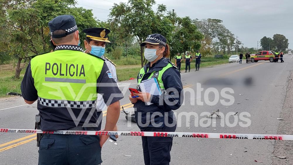 Policía siniestro vial accidente alto verde maestra docente profesora