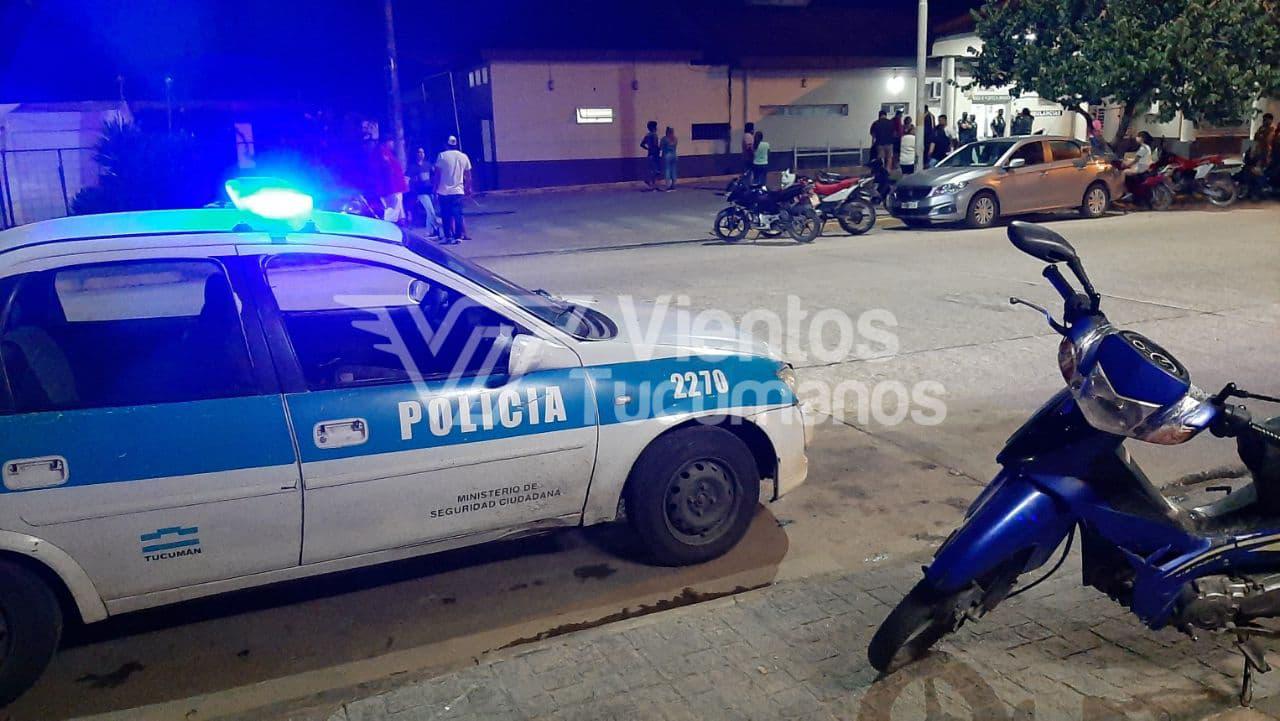 policía hospital accidente