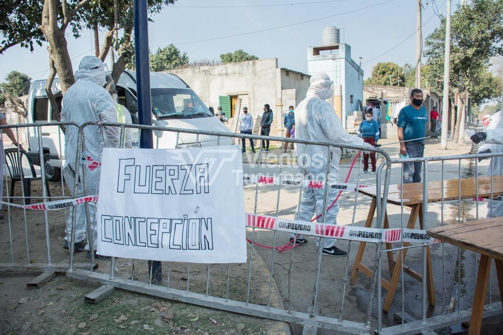 coronavirus concepción barrio municipal cerrojo vallado