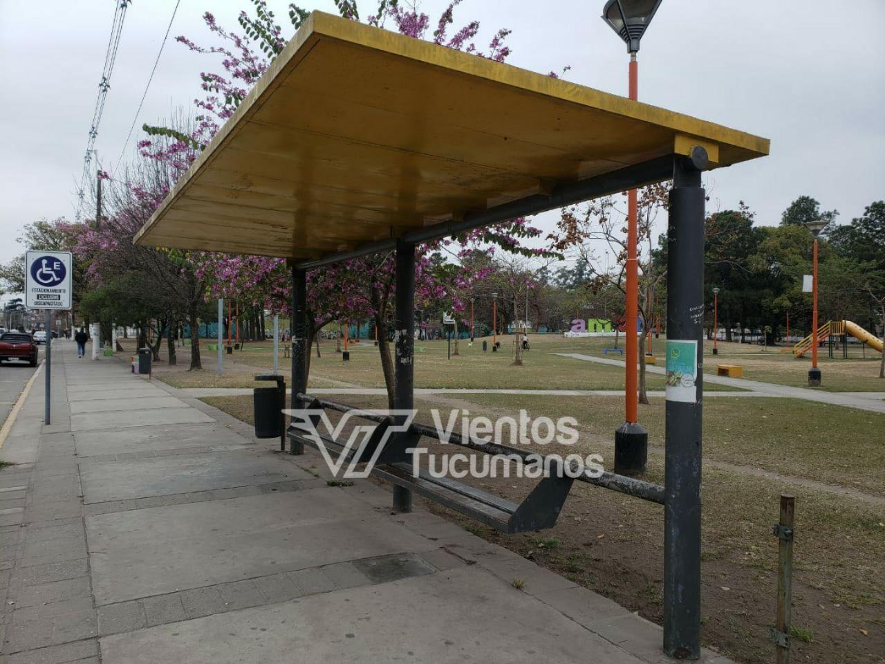 parada de colectivo paro concepción plaza haimes