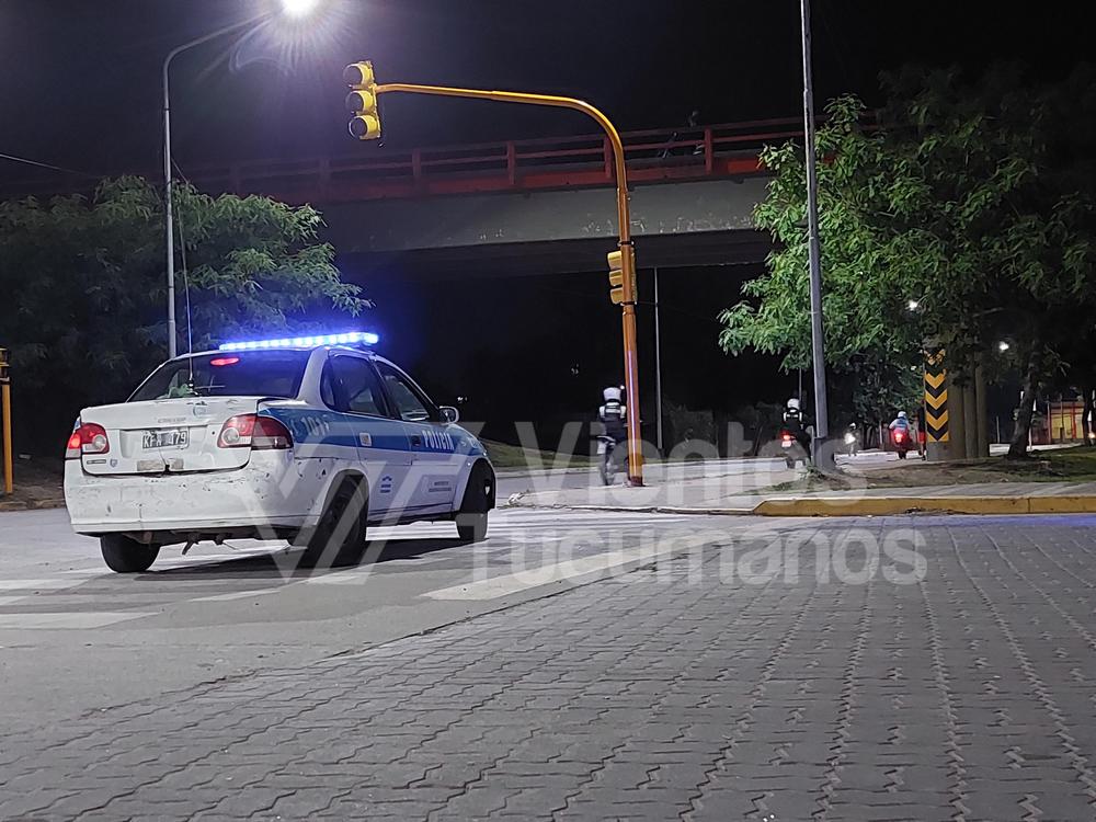 Siniestro vial policía avenida